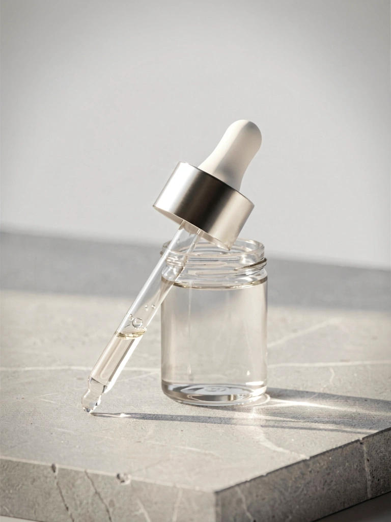 Natürliche Pflege Serumsflasche